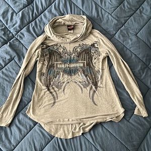 WORN 1x!!! Cowl neck long sleeve HD!